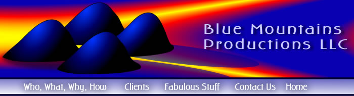 Blue Mountains Productions LLC - web and computing assistance for small and niche businesses
